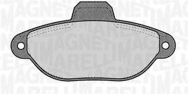 MAGNETI MARELLI 363916060220 Комплект тормозных колодок