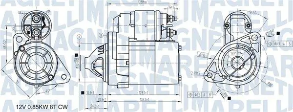 MAGNETI MARELLI 063721307010 Стартер