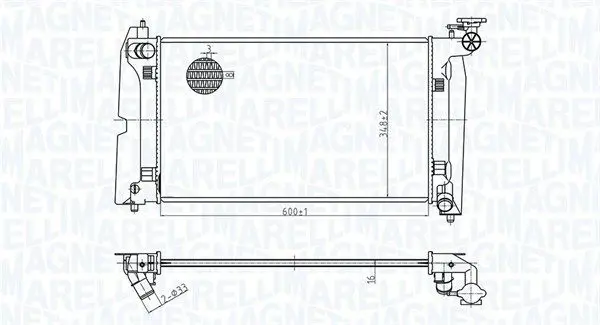 MAGNETI MARELLI 350213178300 Радиатор [600x373]
