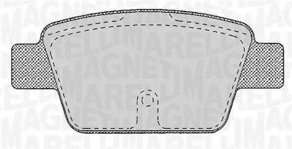MAGNETI MARELLI 363916060125 Комплект тормозных колодок