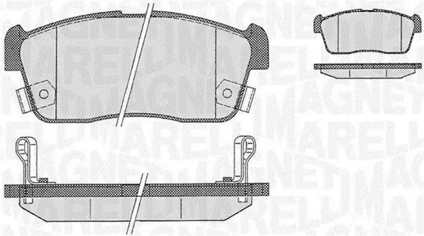 MAGNETI MARELLI 363916060471 Комплект тормозных колодок