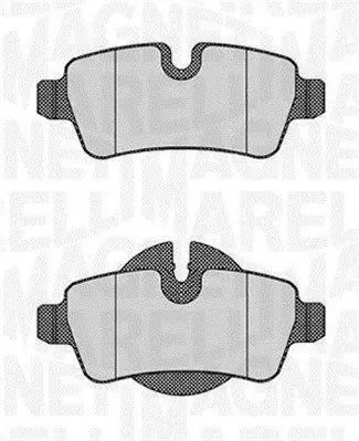 MAGNETI MARELLI 363916060626 Комплект тормозных колодок