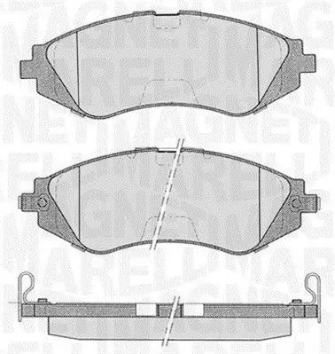 MAGNETI MARELLI 363916060207 Комплект тормозных колодок