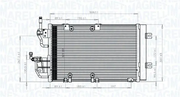 350203771000 BC771 Радиатор кондиционера