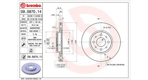 MAGNETI MARELLI 360406021900 Тормозной диск