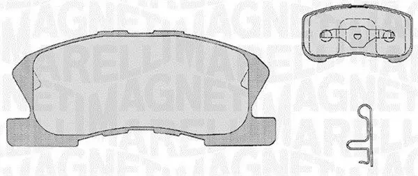 MAGNETI MARELLI 363916060209 Комплект тормозных колодок