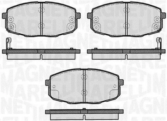 MAGNETI MARELLI 363916060281 Комплект тормозных колодок