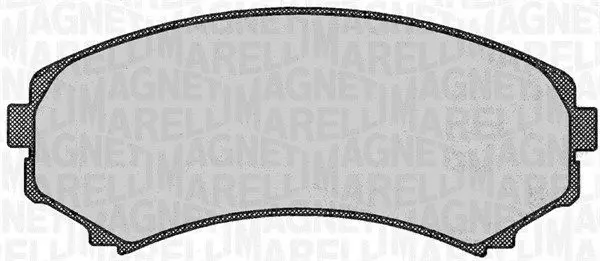 MAGNETI MARELLI 363916060342 Комплект тормозных колодок