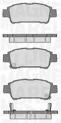 MAGNETI MARELLI 363916060598 Комплект тормозных колодок