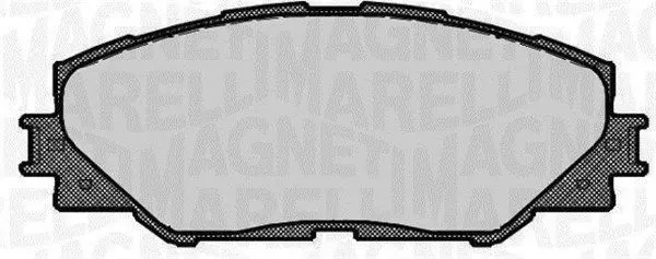 MAGNETI MARELLI 363916060663 Комплект тормозных колодок