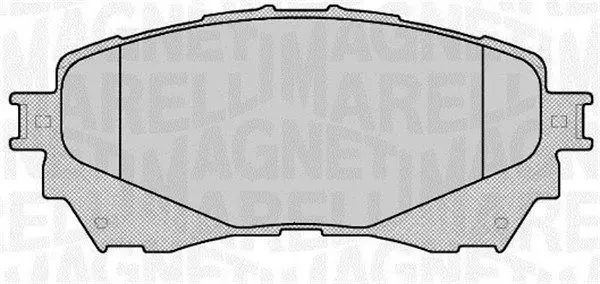 MAGNETI MARELLI 363916060677 Комплект тормозных колодок