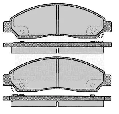 MAGNETI MARELLI 363916060802 Комплект тормозных колодок