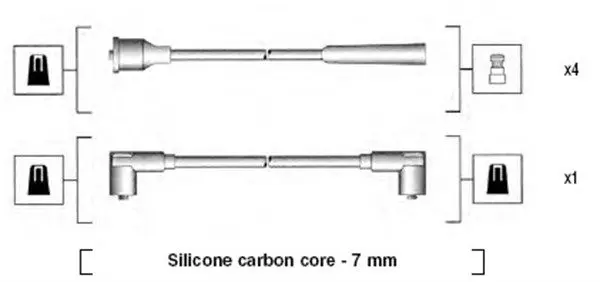 MAGNETI MARELLI 941155110747 Комплект проводов зажигания