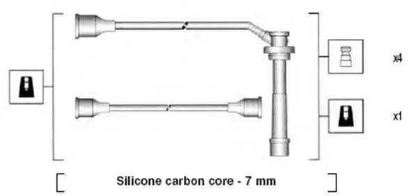 MAGNETI MARELLI 941285080844 Комплект проводов зажигания