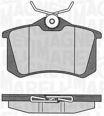 MAGNETI MARELLI 363916060348 Колодки тормозные задние
