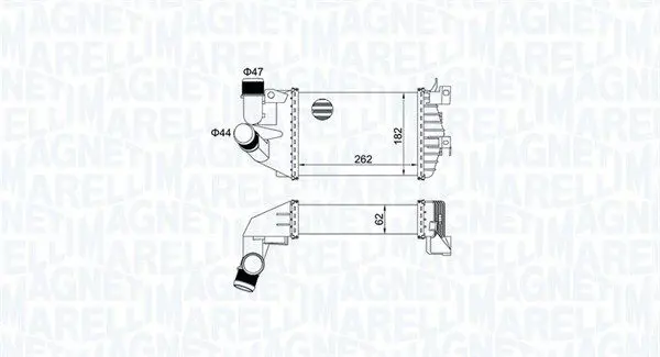 MAGNETI MARELLI 351319205080 Интеркулер