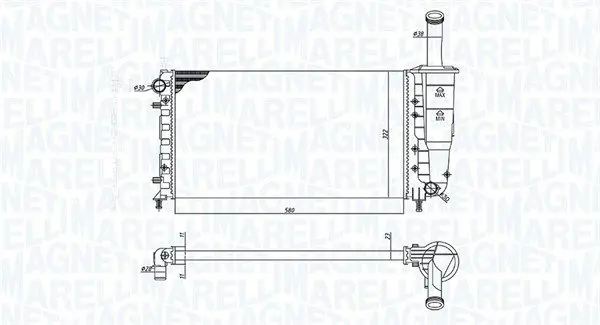MAGNETI MARELLI 350213196000 Теплообменник
