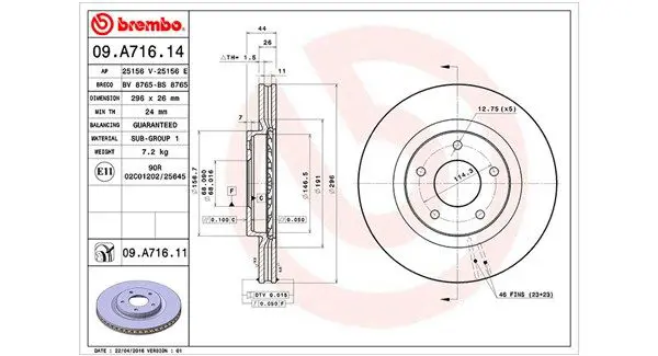 MAGNETI MARELLI 360406103100 Тормозной диск