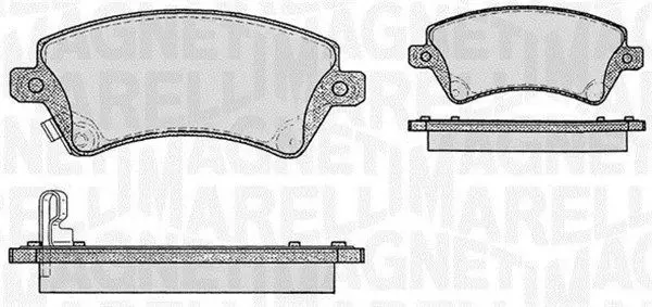 MAGNETI MARELLI 363916060408 Комплект тормозных колодок