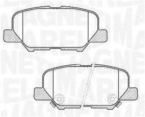 MAGNETI MARELLI 363916060678 Комплект тормозных колодок