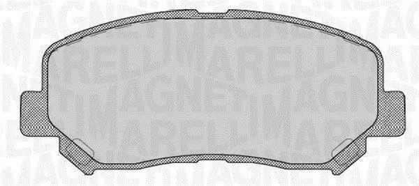 MAGNETI MARELLI 363916060710 Комплект тормозных колодок