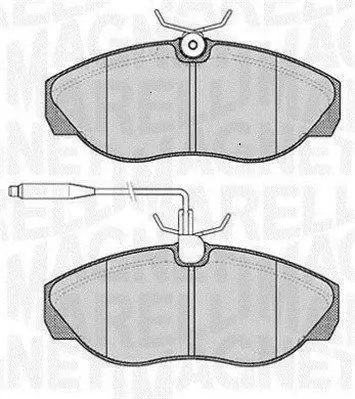MAGNETI MARELLI 363916060789 Комплект тормозных колодок