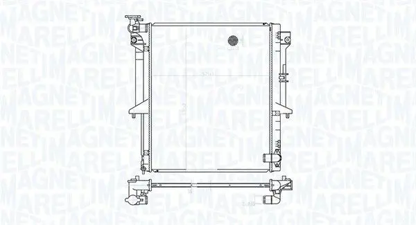 MAGNETI MARELLI 350213177300 Радиатор MITSUBISHI L200