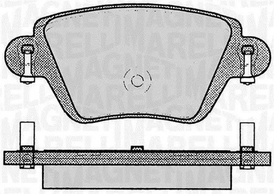 MAGNETI MARELLI 363916060613 Комплект тормозных колодок