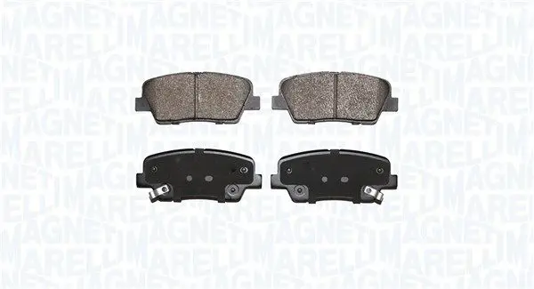 MAGNETI MARELLI 363916060928 Комплект тормозных колодок,