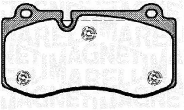 MAGNETI MARELLI 363916060317 Комплект тормозных колодок