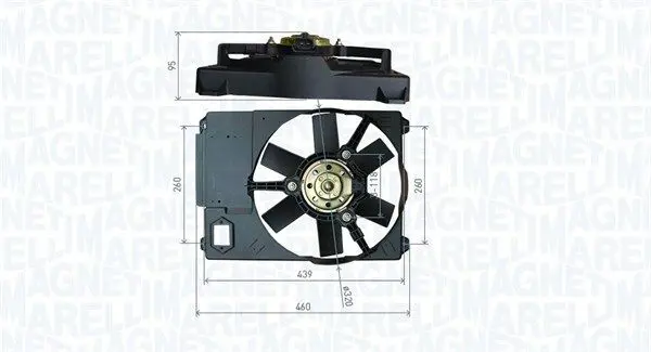 MAGNETI MARELLI 069422800010 Вентилятор, охлаждение