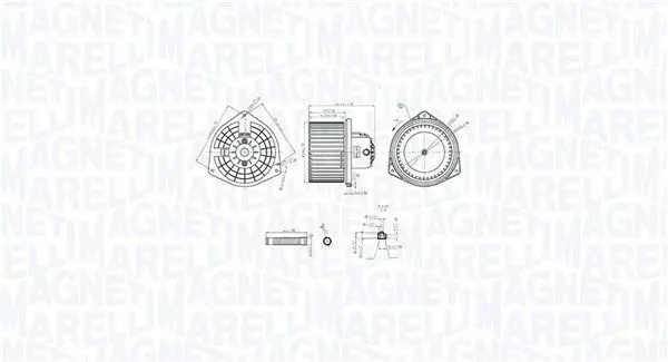 MAGNETI MARELLI 069412765010 Вентилятор салона