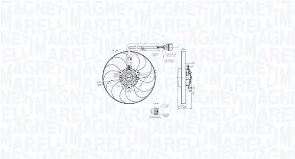 MAGNETI MARELLI 069422847010 Вентилятор, охлаждение