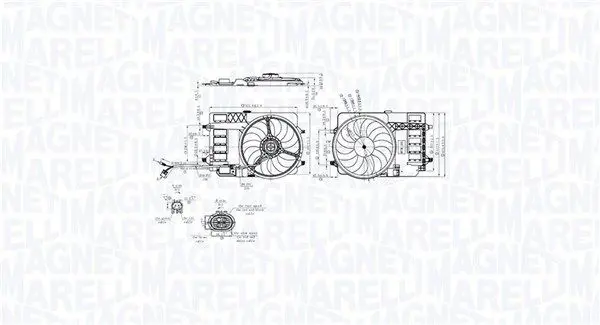 MAGNETI MARELLI 069422858010 Вентилятор, охлаждение