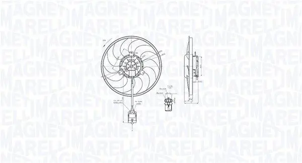MAGNETI MARELLI 069422860010 Вентилятор, охлаждение