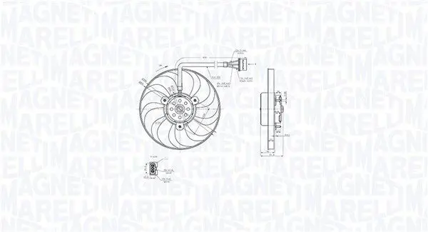 MAGNETI MARELLI 069422876010 Вентилятор, охлаждение