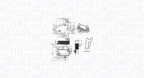 MAGNETI MARELLI 350300000400 масляный радиатор,