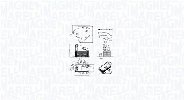 MAGNETI MARELLI 350300000600 масляный радиатор,