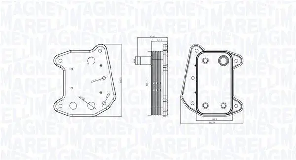 MAGNETI MARELLI 350300001800 масляный радиатор,