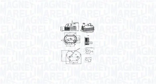 MAGNETI MARELLI 350300002600 масляный радиатор,