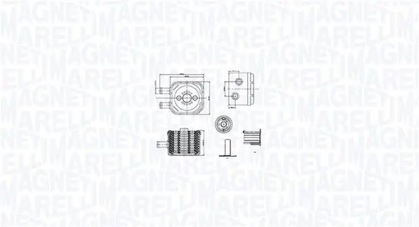 MAGNETI MARELLI 350300003500 масляный радиатор,