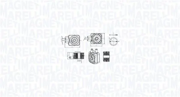 MAGNETI MARELLI 350300003600 масляный радиатор,