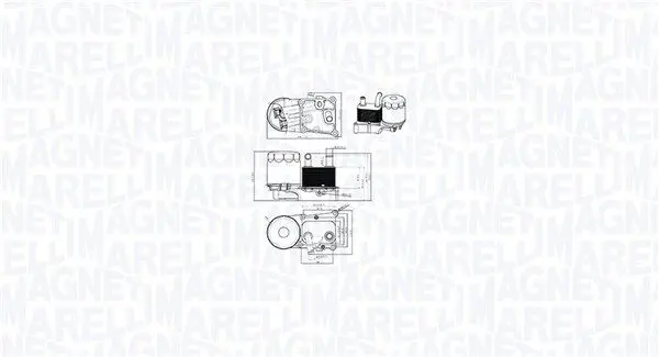 MAGNETI MARELLI 350300004200 Радиатор теплообменника