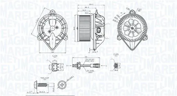 MAGNETI MARELLI 069412753010 Вентилятор салона