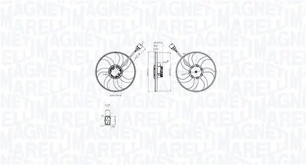 MAGNETI MARELLI 069422875010 Вентилятор, охлаждение