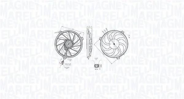 MAGNETI MARELLI 069422865010 Вентилятор, охлаждение