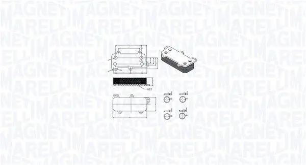 MAGNETI MARELLI 350300003700 масляный радиатор,