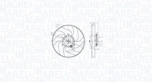 MAGNETI MARELLI 069422866010 Вентилятор, охлаждение