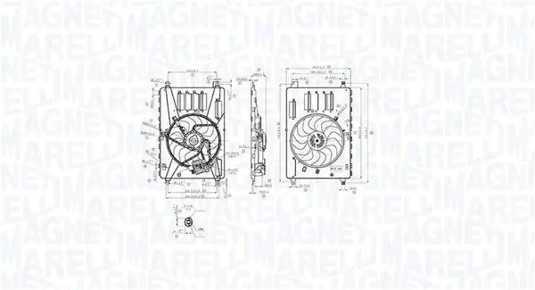 MAGNETI MARELLI 069422857010 Вентилятор, охлаждение