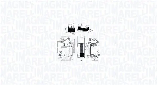 MAGNETI MARELLI 350300003900 масляный радиатор,